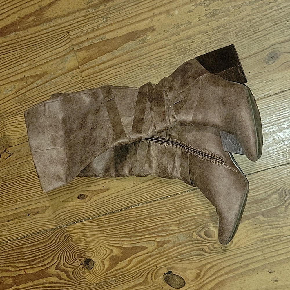 Light Brown Tall Boots Used from Francesca's